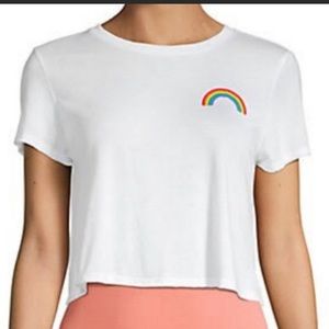 French Connection Pride Rainbow Crop Top medium